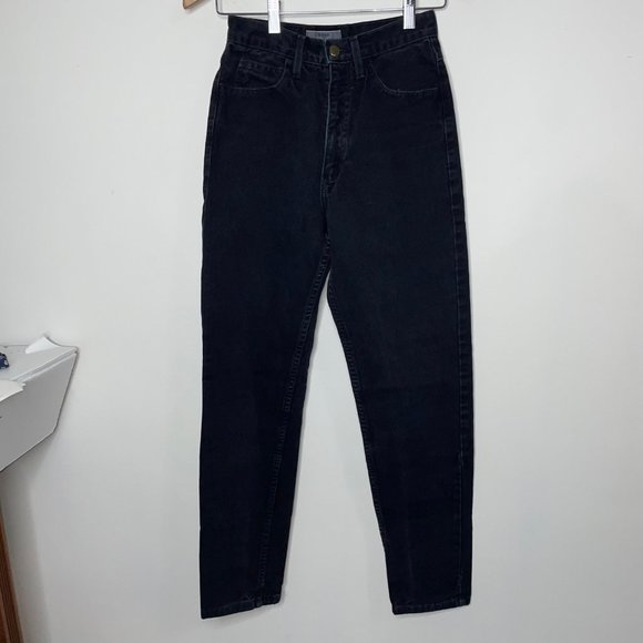 Guess by Georges Marciano Mom Jeans Womens High Rise Black Vintage Size 27 - Picture 7 of 13